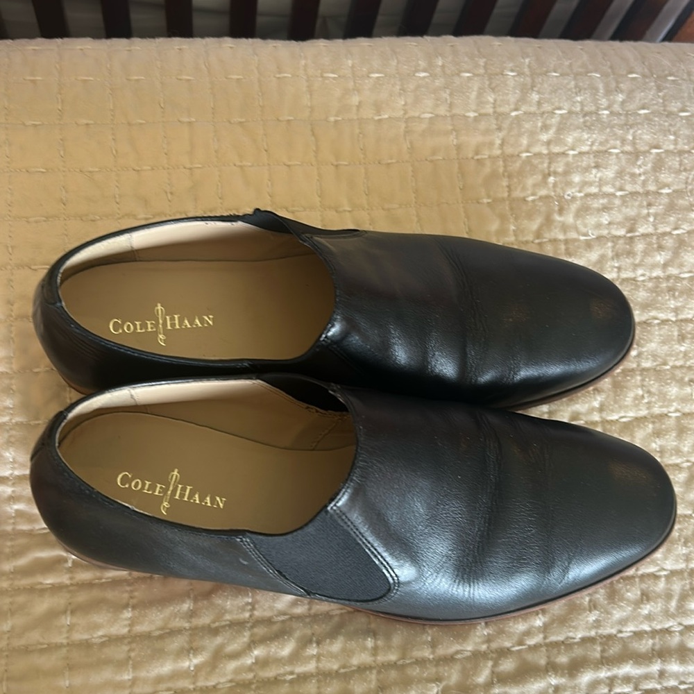 Cole Haan Women's Black Leather Loafers Size 9 Euro style